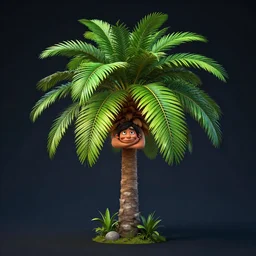 from the coco palm family,, silly, global lighting, digital art, artstation