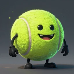 a tennis ball monster, tennis ball, dark, chalky, super hero, digital art, fantasy, magic, trending on artstation, ultra detailed, professional illustration by Basil Gogos