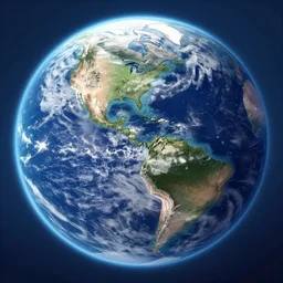 aerial view of earth and sea, gta v, unreal engine, art by greg rutkowski
