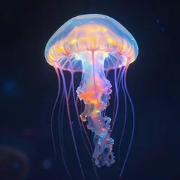 photorealistic beautiful ethereal jellyfish planet in the style of michael whelan and greg rutkowski. hyperdetailed photorealism, 1 0 8 megapixels, amazing depth, glowing rich colors, powerful imagery, psychedelic overtones, 3 d finalrender, 3 d shading, cinematic lighting, artstation concept art