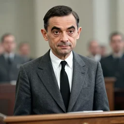 mr bean on trial at the nuremberg trials