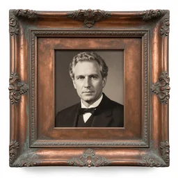 a copper picture frame designed by Louis sullivan, patina, weathered, ornate
