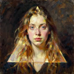 moebius triangle, john singer sargent, oil on canvas