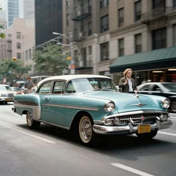 a car chase in new york in the 5 0 s
