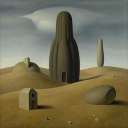 persistance of memory, painting by rene magritte, high detail, high resolution
