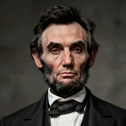 hyperrealistic mixed media image of abraham lincoln, stunning 3 d render inspired art by greg rutkowski xiang duan thomas eakes, perfect facial symmetry, immaculate complexion, realistic, highly detailed attributes and atmosphere, dim volumetric cinematic lighting, 8 k octane detailed render, post - processing, masterpiece,