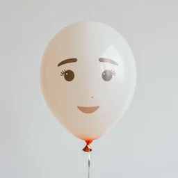 an inflated balloon with human face, studio photography, 8 k, high quality