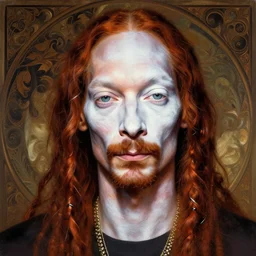 beautiful portrait of Snoop Dogg like a ginger white person, face like european, Snoop Dogg blended white face paint, albino pale person like Caucasian race, Caucasoid race, dramatic lighting, intricate, wild, highly detailed, digital painting, artstation, concept art, smooth, sharp focus, illustration, art by artgerm and greg rutkowski and alphonse mucha, aryan man solo footage