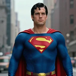 film still of Ricardo Darin playing Superman, 4k