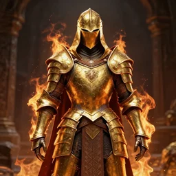 hyperrealistic dslr film still of gold plate armor cloaked in fire, in skyrim, stunning 8 k octane comprehensive 3 d render, inspired by istvan sandorfi & greg rutkowski & unreal engine, perfect symmetry, dim volumetric cinematic lighting, extremely hyper - detailed, extremely lifelike attributes & lifelike texture, intricate, masterpiece, artstation, stunning