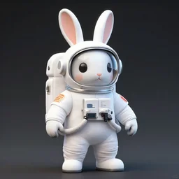 bunny astronaut by rossdraws and greg rutkowski, detailed, midjourney