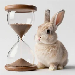 hybrid of an hourglass and a bunny rabbit