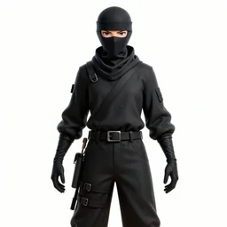 ninja scarecrow, symmetrical, highly detailed, digital art, sharp focus, trending on art station, anime art style