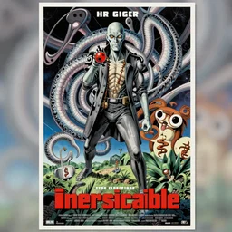 a movie poster for irreversible by hr giger moebius yasushi nirasawa