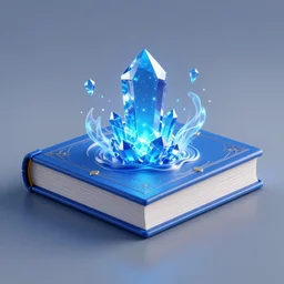 magic book with blue crystal in cover, fluid energy, fantasy digital art, octane render, 5 4 s, dungeon background, torchlights, darkness, jesper ejsing, by rhads, makoto shinkai and lois van baarle