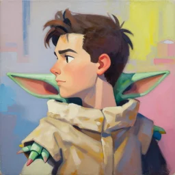 greg manchess portrait painting of grogu as overwatch character, medium shot, asymmetrical, profile picture, organic painting, sunny day, matte painting, bold shapes, hard edges, street art, trending on artstation, by huang guangjian and gil elvgren and sachin teng