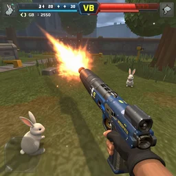quake 3 screenshot epic rocket launcher firing bunnies