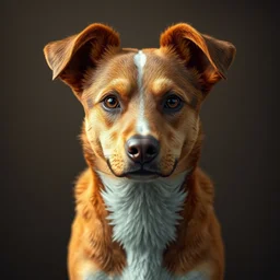 awesome cute caramel mongrel dog artwork intricate artwork, illustration by tooth wu and wlop and beeple, greg rutkowski, beautiful, very coherent symmetrical artwork, cinematic, high detail, mutt, portrait, octane render, unreal engine, 8 k, vibrant colors, smooth gradients, high contrast, depth of field, aperture f 1. 2