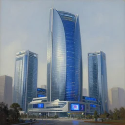 high quality high detail painting by ilya repin, cia headquarters, scifi, blue screens, high tech, pristine, hd