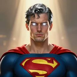 portrait of superman, white glowing eyes, silver shaggy hair, cloak, male, fantasy, extremely detailed, digital painting, artstation, concept art, smooth, sharp focus, illustration, stunning lighting, artgerm, alphonse mucha, simon stalenhag, light atmosphere, golden ratio, cinematic lighting, hyperdetailed, high resolution, marc simonetti, greg rutkowski, 8 k