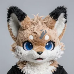portrait photo headshot still of a fursuit, 8 k, 8 5 mm f 1. 8, fursuit