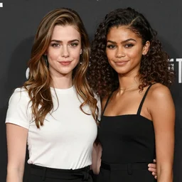 Zendaya and Hunter Schafer in Euphoria