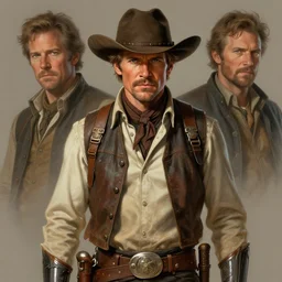 Harrison Ford as a ruggedly handsome space cowboy, intricate, elegant, highly detailed, centered, digital painting, artstation, concept art, smooth, sharp focus, illustration, art by artgerm and donato giancola and Joseph Christian Leyendecker