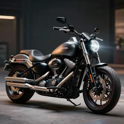 a photo of a harley davidson motorbike, 2070 model, futuristic, HD photography, cinematic lighting, movie shot,