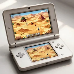 isometric JRPG desert, boss battle gameplay screenshot on Nintendo DS