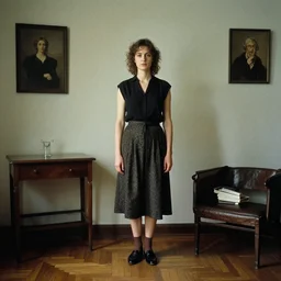 a photograph of a woman in a room by Francesca Woodman