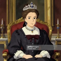 portrait of queen victoria in the queen's audience room, getty images, finely detailed perfect art, gapmoe yandere grimdark, trending on pixiv fanbox, painted by greg rutkowski makoto shinkai takashi takeuchi studio ghibli