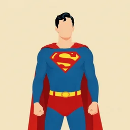minimalist movie poster, superman, minimalism, fanart, retro