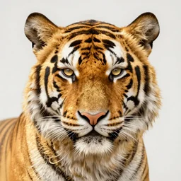realistic detailed face of a tiger by alphonse mucha, ayami kojima, amano, greg hildebrandt, mark brooks, and ernst haeckel, golden ratio, art nouveau, neo - gothic, gothic, neoclassical,