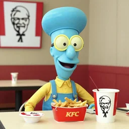 squidward at a kfc