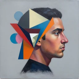 Jose Mertz profile picture by Sachin Teng, asymmetrical, Organic Painting , Matte Painting,  geometric shapes, hard edges, graffiti, street art:2 by Sachin Teng:4