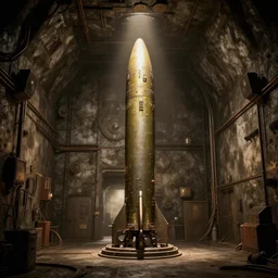underground missile silo, dieselpunk, 3 d render, octane, ray tracing, volumetric lighting, photorealistic, ultra detailed, ultra high resolution