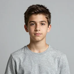 Portrait of 14 years old boy