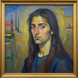 a painting in the style of akyut aydogdu