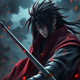 uchiha madara cinematic epic shot in an marvel avengers movie
