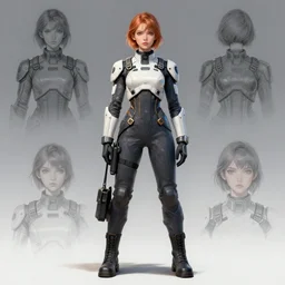 Female in a futuristic pilot outfit made by WLOP, Ilya Kuvshinov, Stanley Artgerm Lau, Rossdraws, trending on ArtStation