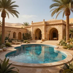 water garden in desert villa, game of thrones, volumetric lighting, fantasy artwork, very beautiful scenery, very realistic painting effect, hd, hdr, cinematic 4 k wallpaper, 8 k, ultra detailed, high resolution, artstation