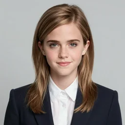 Portrait of Emma Watson in the style of My Hero Academia by Kohei Horikoshi