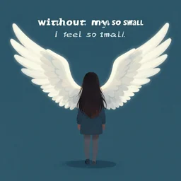 without my wings i feel so small, digital art, artstation
