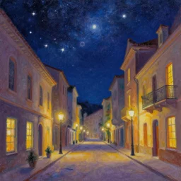 celestial city street painting