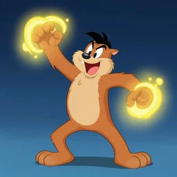shaggy rogers powering up, concept art by hanna - barbera, behance, dau - al - set, groovy, anime, epic