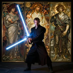 Paul Walker as a jedi with lightsaber by Stanley Artgerm Lau, greg rutkowski, thomas kindkade, alphonse mucha, loish, norman Rockwel