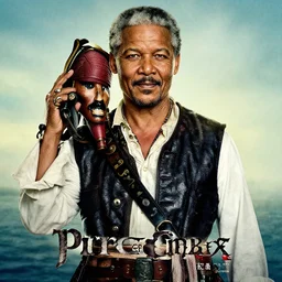 nelson mandela replacing johnny depp in the lead role in pirates of the caribbean ( 2 0 2 4 ), movie poster