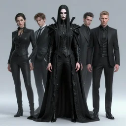 vaporwave, an elegant sophisticated gothic king with long wild dreads, straight on, by artgerm, jamie hewlett, tom bagshaw, gerald brom, 4 k, smooth, hd, substance designer render, full body character concept art, 2 point studio lighting,