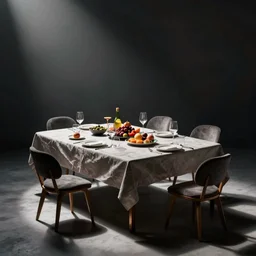 Conceptual Art of food table