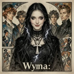 wyona rider as death from sandman, gentle smile, by cedric peyravernay, alphonse mucha and maciej kuciara, by lecouffe deharme, by dave mckean, craig mullins, peter mohrbacher, goth chic, ankh pendant, soft lightning, eyeliner, punk rock, high detailed, 8 k